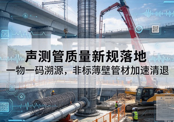 寿县声测管质量新规落地，一物一码溯源，非标薄壁管材加速清退